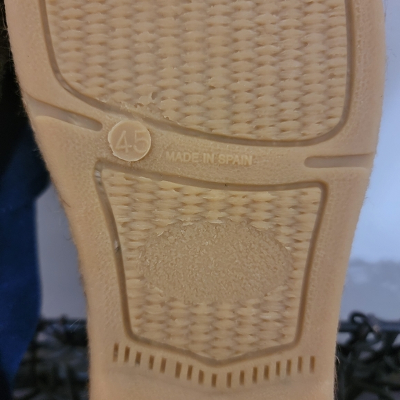 Viscata Men's Espadrille Flats Sitges Blue Canvas Size 12 - Picture 8 of 11